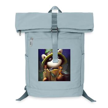 Cute panda with little fairies - Laptop Backpack - ice blue - Front