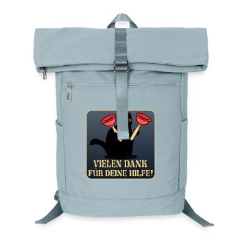 DANKE KATZEN SANITÄRANLAGEN KLEMPNER - Laptop-Rucksack  - Eisblau - Vorne