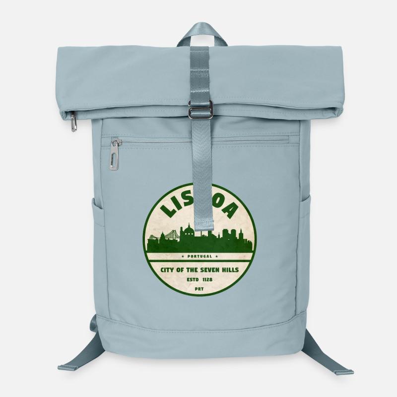 Lisboa Silhouette Stadtlogo Laptop-Rucksack 