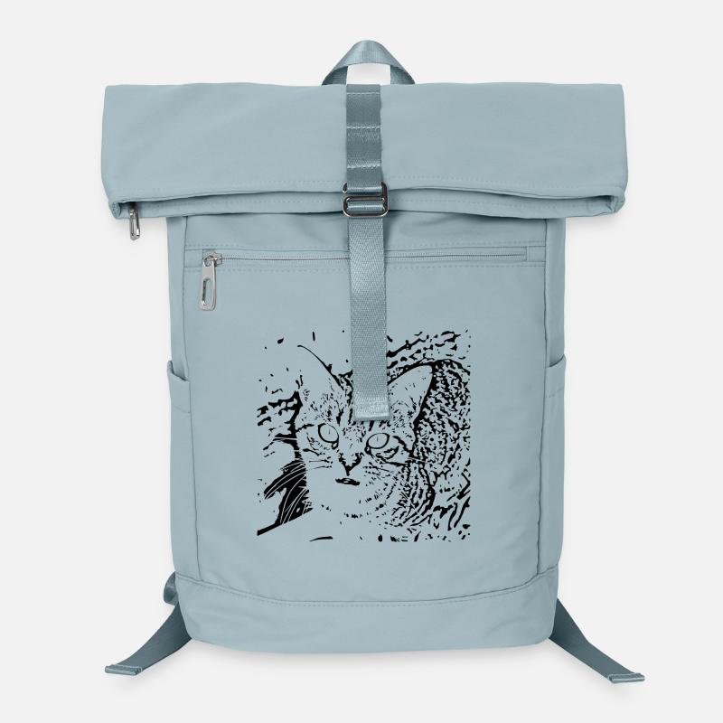 Katze schwarz Kätzchen cute Laptop-Rucksack 