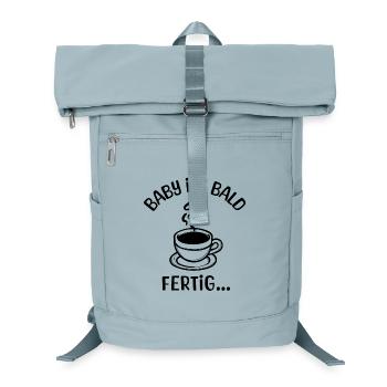 Schwangerschaft Babybauch Schwanger Statement - Laptop-Rucksack  - Eisblau - Vorne