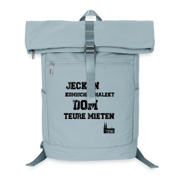 Jecken Dom Köln - Laptop-Rucksack  - Eisblau - Vorne