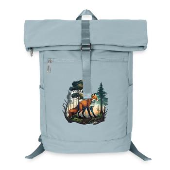 Fox in the forest - Laptop Backpack - ice blue - Front