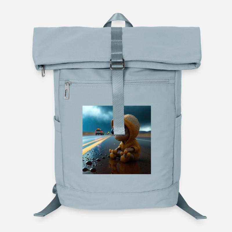 Bébé alien perdu sur la route Sac à dos ordinateur