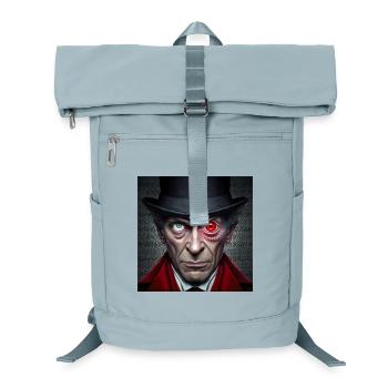 Green Red Double Eye Face - Conspircay - Laptop Backpack - ice blue - Front
