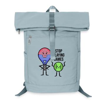 Padel Player Racket Statement Balls Padel Game - Laptop Backpack - ice blue - Front