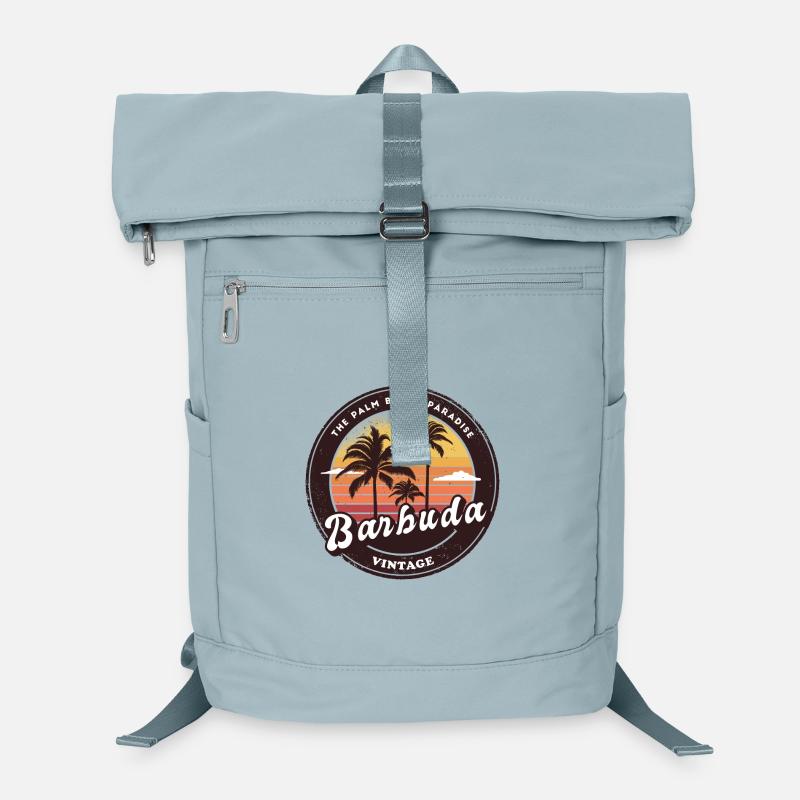 Barbuda palm tree design Laptop Backpack