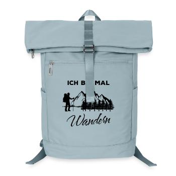 Wanderwege berggipfel Berge Wandern Statement - Laptop-Rucksack  - Eisblau - Vorne