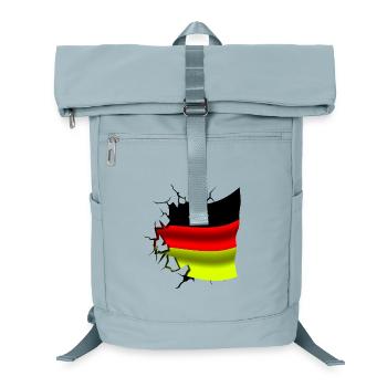 Allemagne - Allemagne - Deutschland - Drapeau déchiré - Sac à dos ordinateur - bleu glacier - Devant