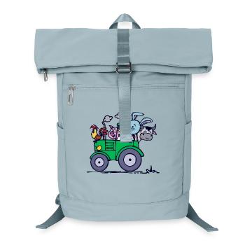 Farming Farm Tractor Commercial Vehicle Vehicle - Laptop Backpack - ice blue - Front