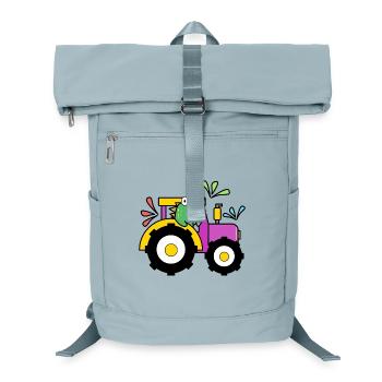 Traktor Landwirt Landwirtschaft Fahrzeug Biobauer - Laptop-Rucksack  - Eisblau - Vorne