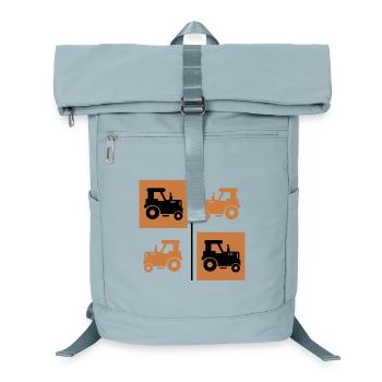 Tractor Motor Vehicle Field Vehicle Tractor Bauer - Laptop Backpack - ice blue - Front