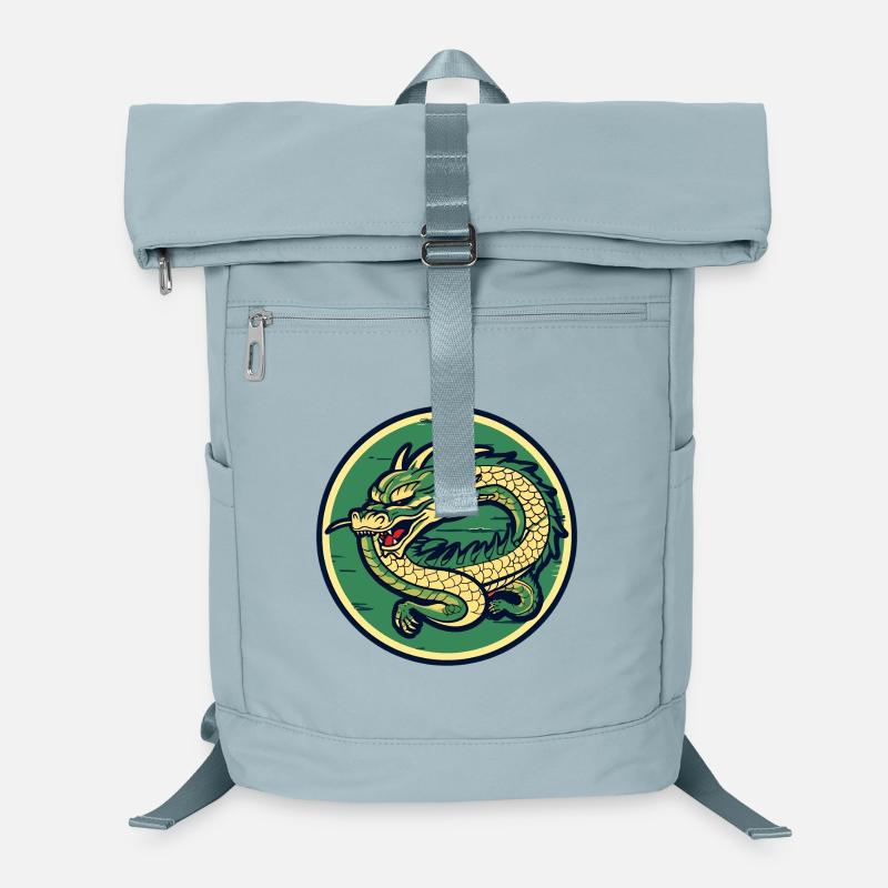 Dragon Crest Circle Patch Laptop-Rucksack 