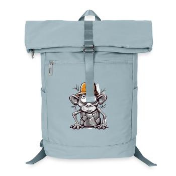 Humorvoller Affe mit Mütze Illustration - Laptop-Rucksack  - Eisblau - Vorne