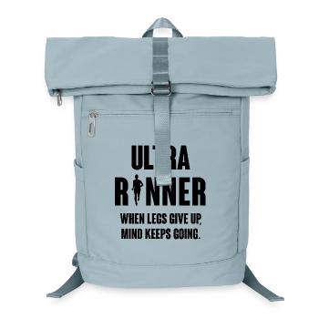 Ultra Runner. When Legs Give Up, Mind Keeps Going. - Laptop Backpack - ice blue - Front