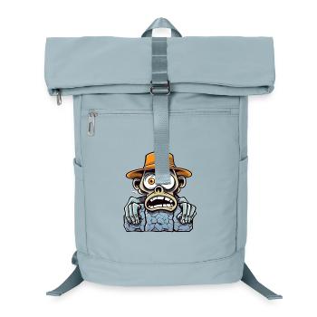 Toter Entdecker mit Hut und Knochenblick - Laptop-Rucksack  - Eisblau - Vorne