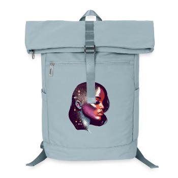 Portrait d’une femme inspiré de la galaxie - Sac à dos ordinateur - bleu glacier - Devant