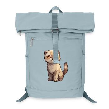 Chaton Scottish Fold de mauvaise humeur - Sac à dos ordinateur - bleu glacier - Devant