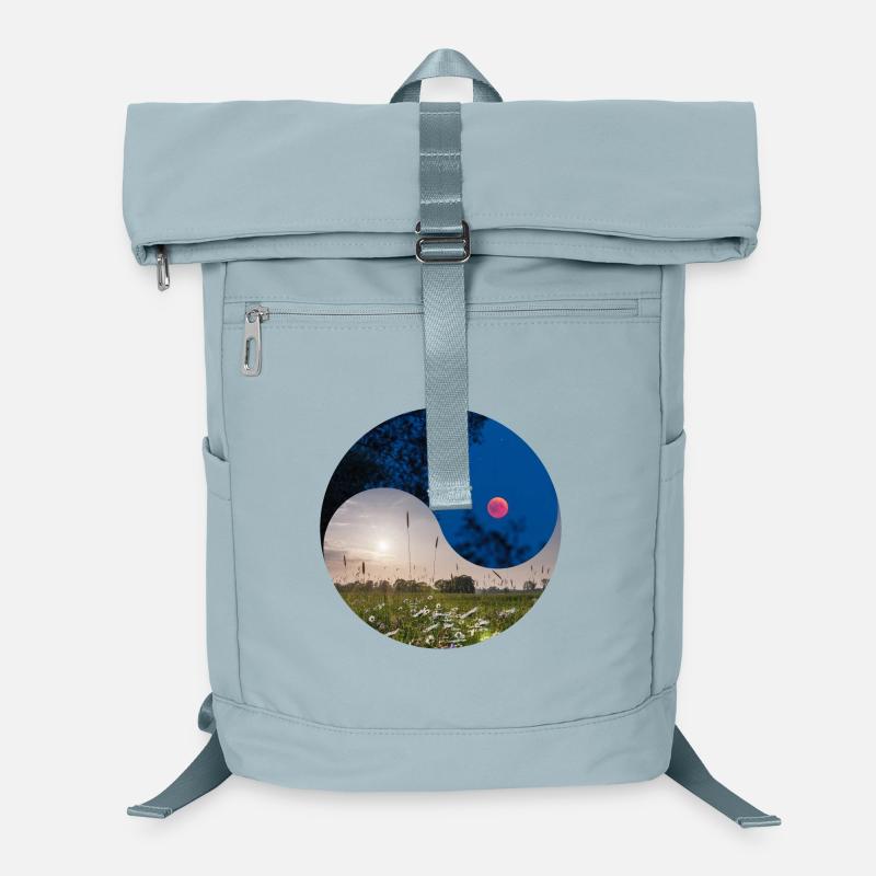 Yin et Yang de l’éclipse lunaire et de l’équinoxe Sac à dos ordinateur