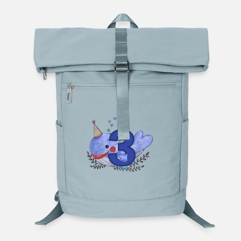 Dritter Geburtstag Happy Birthday Kleiner Wal Laptop-Rucksack 