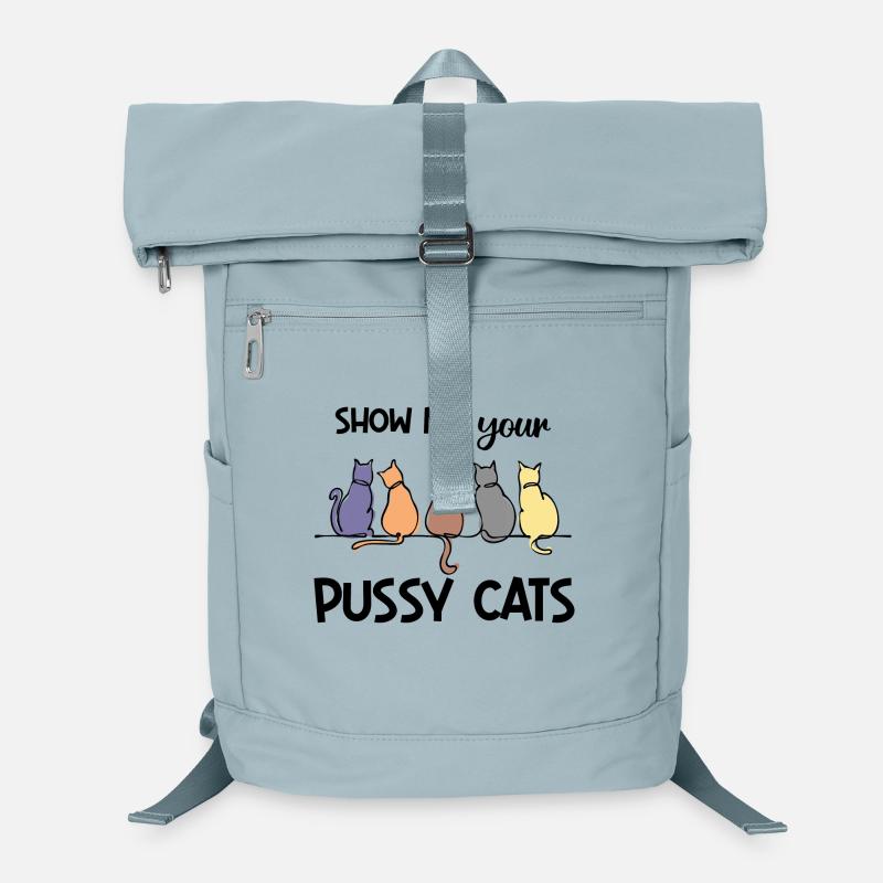 Cuddly Toy Cat Animals Pets Funny Sayings Laptop Backpack