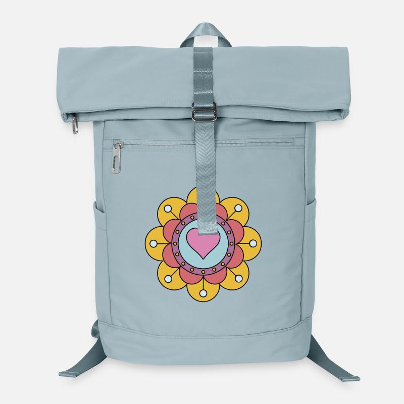 Niedliche Funky Hippie Boho Blume Laptop-Rucksack 