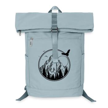 Silhouette de l’Oiseau de Minuit - Sac à dos ordinateur - bleu glacier - Devant