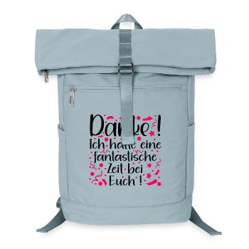 ABSCHIED TEAM LETZTER TAG DANKESCHÖN FANTASTISCH - Laptop-Rucksack  - Eisblau - Vorne