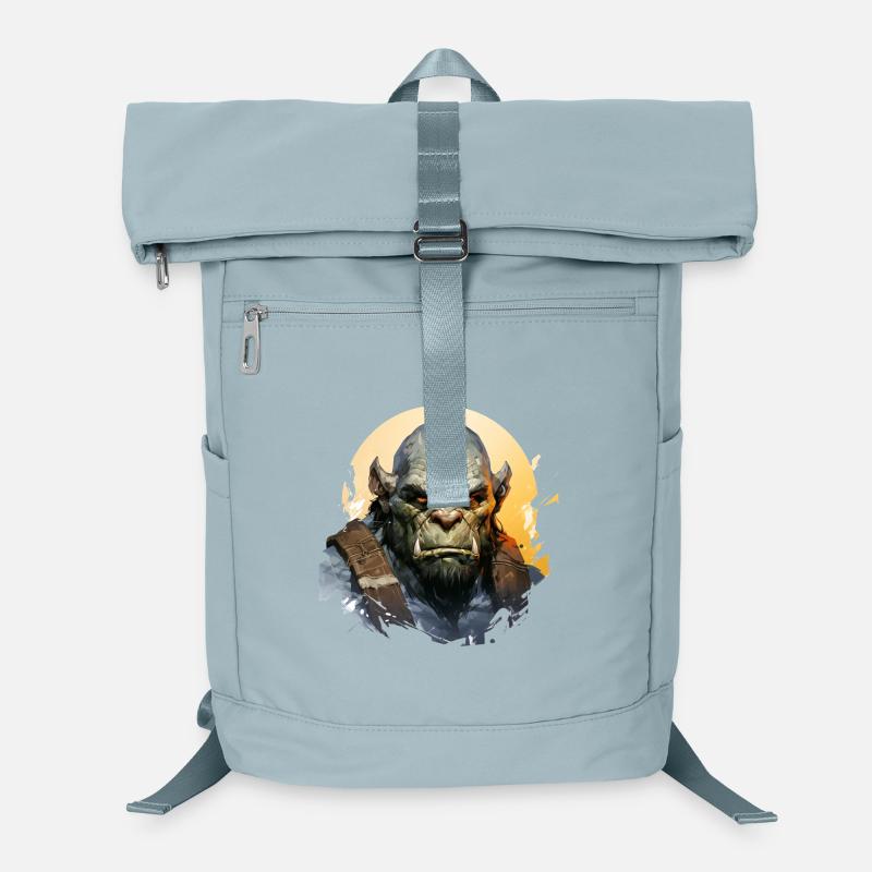 Ork Anführer Fantasy RPG Shirt Laptop-Rucksack 