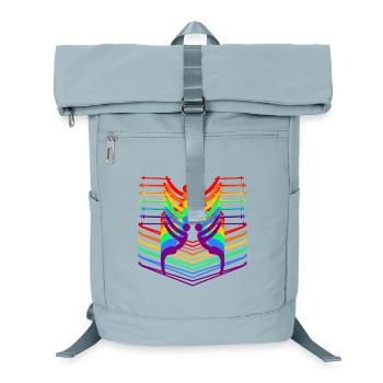SKIFAHREN WINTERSPORT - REGENBOGEN LGBTQ - Laptop-Rucksack  - Eisblau - Vorne