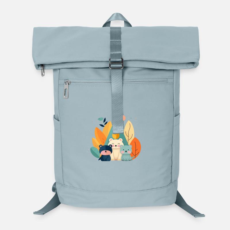 Ours mignons avec des motifs d’automne Sac à dos ordinateur