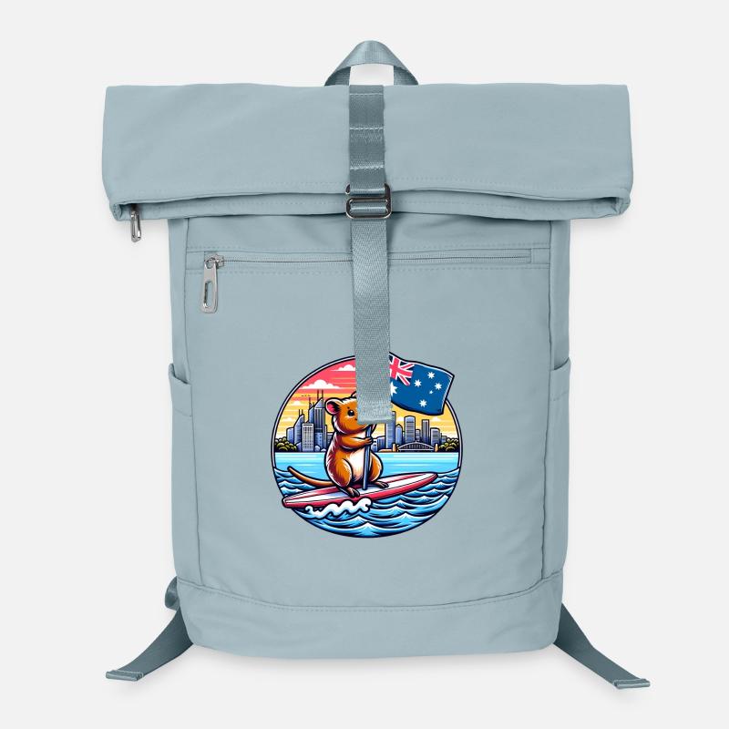 Design de surf australien Quokka Sac à dos ordinateur