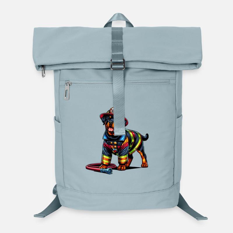 Rottweiler fire department design Laptop Backpack