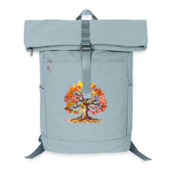 Eiche mit Herbstlaub Aquarell - Laptop-Rucksack  - Eisblau - Vorne