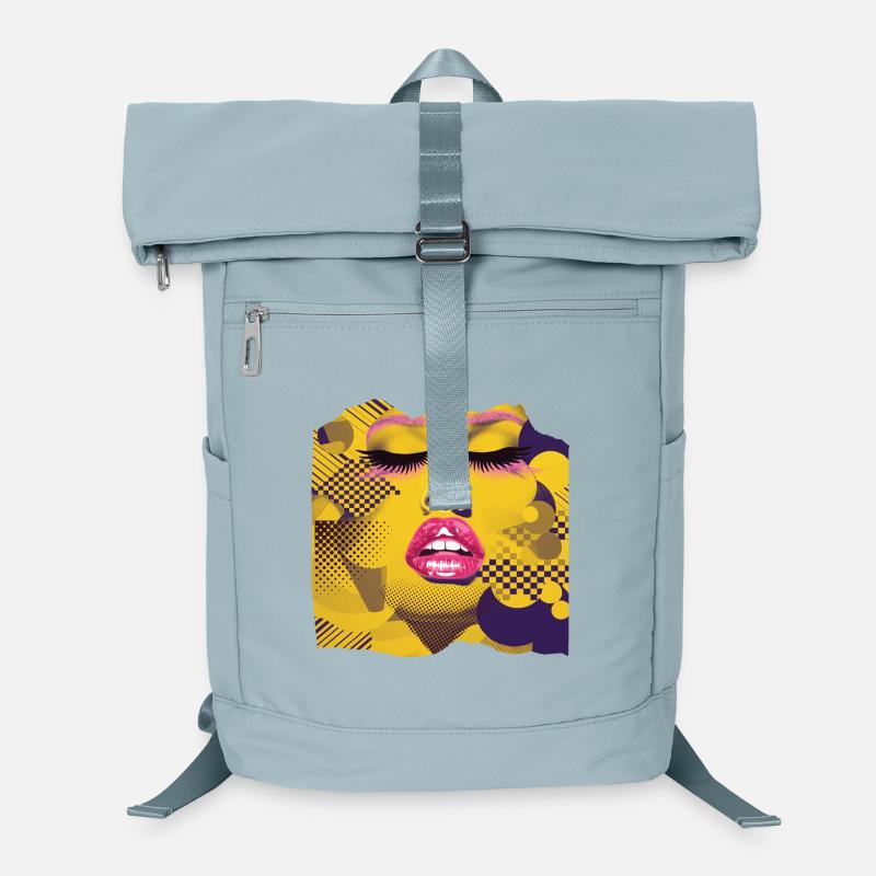 Pop Art Gelb und Pink Laptop-Rucksack 