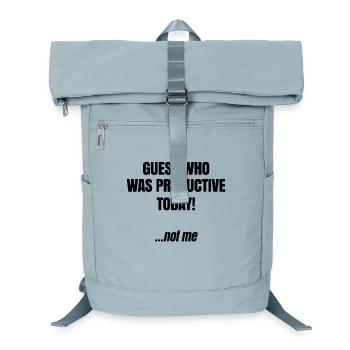 I don't care about the statement, it's funny - Laptop Backpack - ice blue - Front