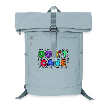 Ist Mir Wurscht Statement Egal Gleichgültig - Laptop-Rucksack  - Eisblau - Vorne