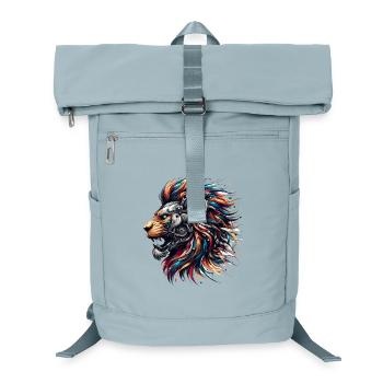 Lion Cyborg Robot Page Gift - Laptop Backpack - ice blue - Front