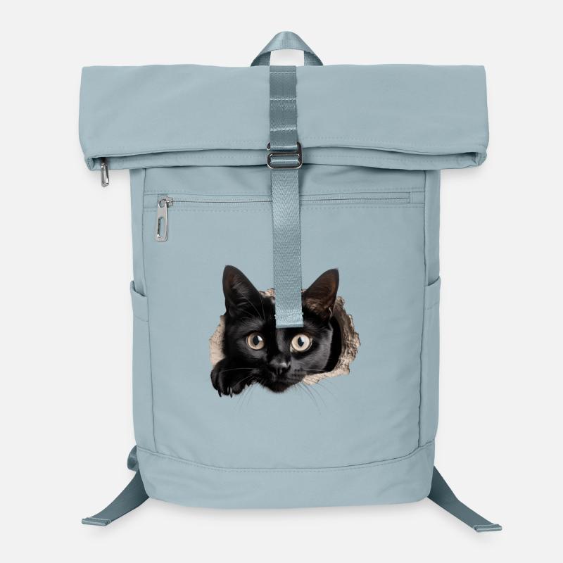 Funny Cute Cat peeking - Cute Kitty Cat Laptop-Rucksack 