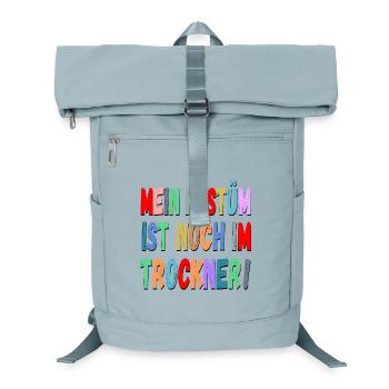 Karneval Fasching Rosenmontag Sprüche - Laptop-Rucksack  - Eisblau - Vorne