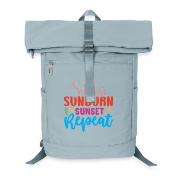 Sunrise, Sunburn, Sunset Repeat - Laptop Backpack - ice blue - Front