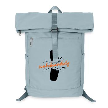 Surfing Surfing Kitesurfer Saying Wakeboard - Laptop Backpack - ice blue - Front