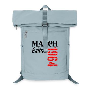 Geburtstag März 1964 – 63. Jahrestag - Laptop-Rucksack  - Eisblau - Vorne