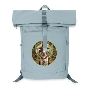 Chien de chasse avec chapeau - Sac à dos ordinateur - bleu glacier - Devant