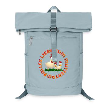 Alles Liebe zum Muttertag Hühner - Laptop-Rucksack  - Eisblau - Vorne