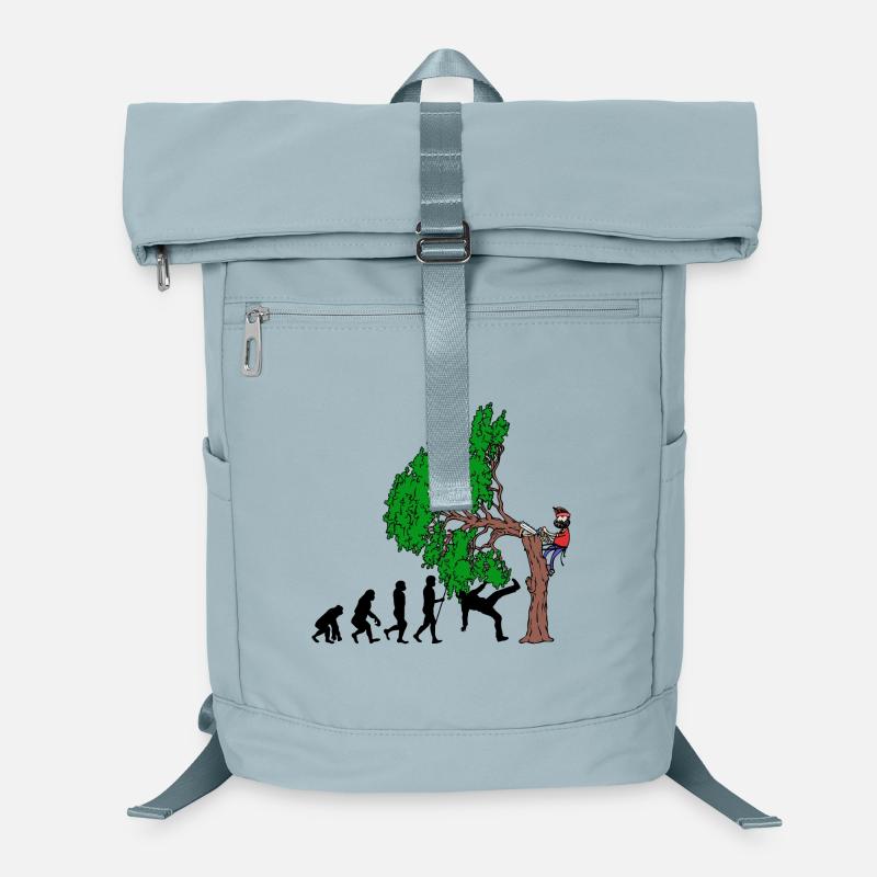 Baum Evolution Holz Holzfäller Baumfäller Wald Laptop-Rucksack 