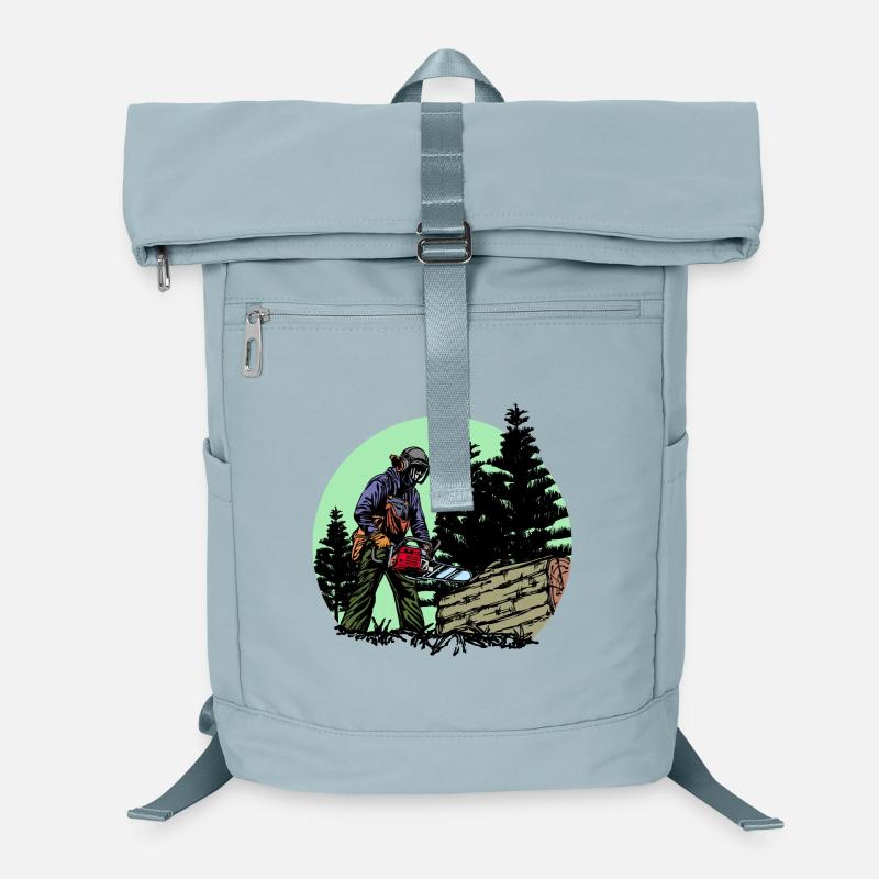 Tree Saw Sawdust Woodwork Lumberjack Forest Laptop Backpack