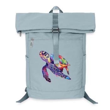 Turtle rainbow - Laptop Backpack - ice blue - Front
