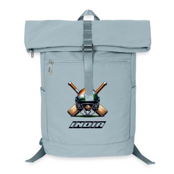 Indien Elefanten Cricket Helm Design - Laptop-Rucksack  - Eisblau - Vorne