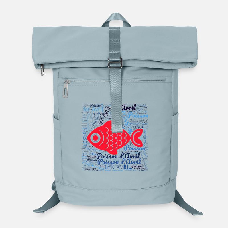 FISCH. APRILSCHERZ. FEIERTAG. SOMMER. HUMOR Laptop-Rucksack 